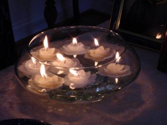 Floating Candles for a wedding centerpeice