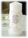wedding candles and decorations
